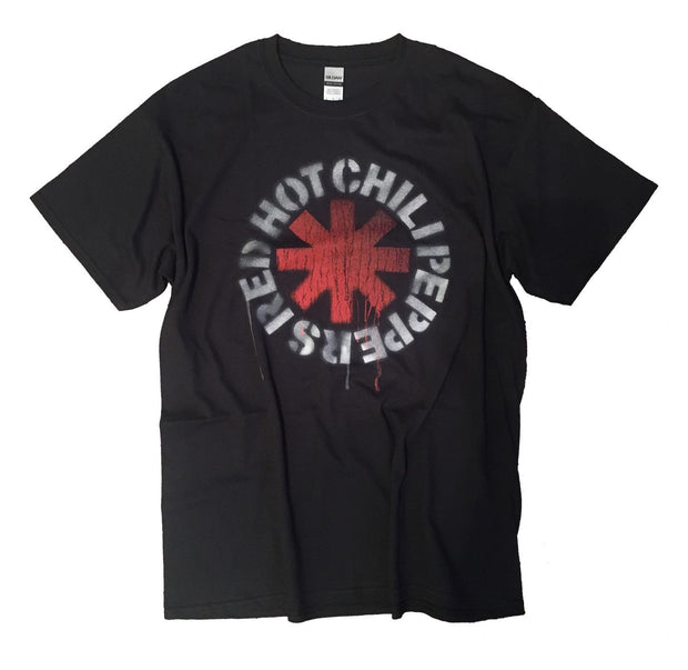 Red Hot Chili Peppers Dripping Stencil Asterisk Logo Shirt