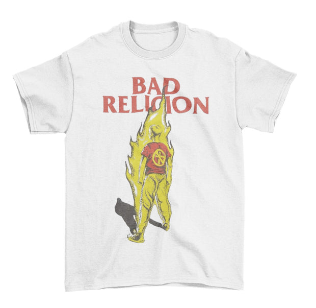 Bad Religion Suffer Boy on Fire White Shirt