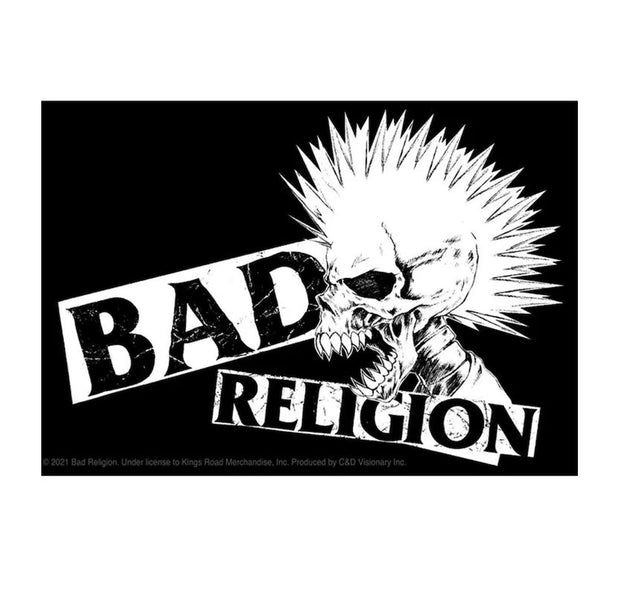Bad Religion Skull Mohawk Sticker