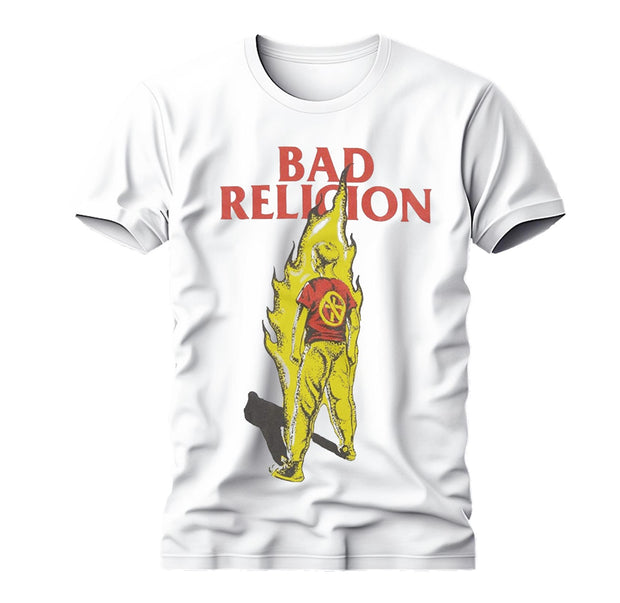 Bad Religion Suffer Boy on Fire White Shirt