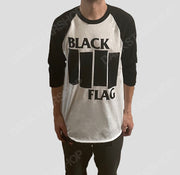 Black Flag Logo Raglan Shirt