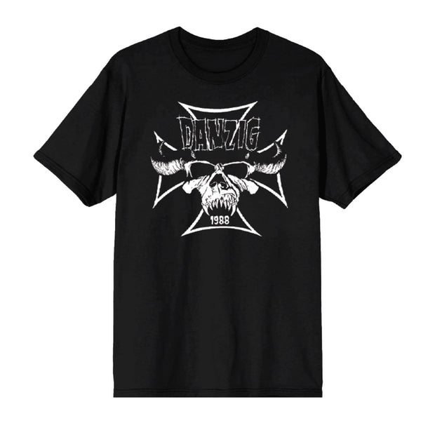 Danzig Classic Cross Skull 88 Logo Shirt