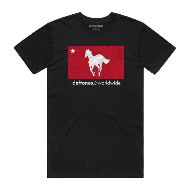 Deftones Worldwide White Pony Shirt