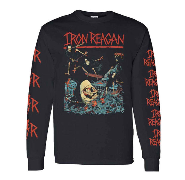 Iron Reagan Grinding Nuns Skate Long Sleeve Shirt