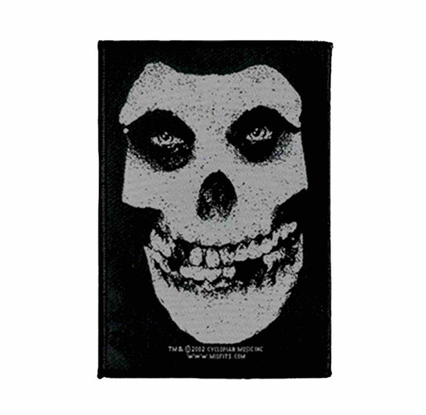 Misfits White Skull Woven Patch