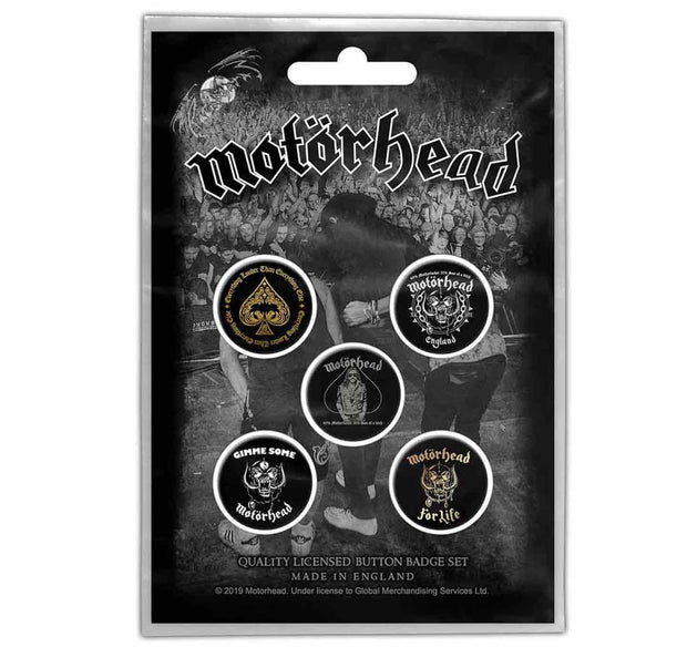 Motorhead Clean Your Clock Button Pack