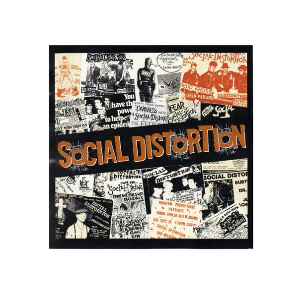 Social Distortion Tour Posters Collage Sticker