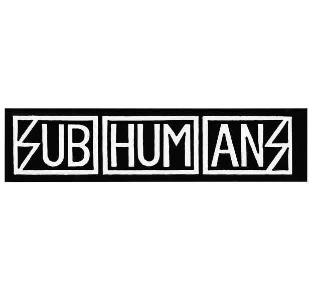 Subhumans Logo Oversized Sticker