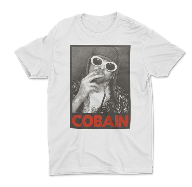 Kurt Cobain Smoking Photo Shirt