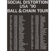 Social Distortion Ball and Chain 90' Tour Shirt