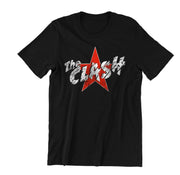 The Clash Star Logo punk rock black t-shirt